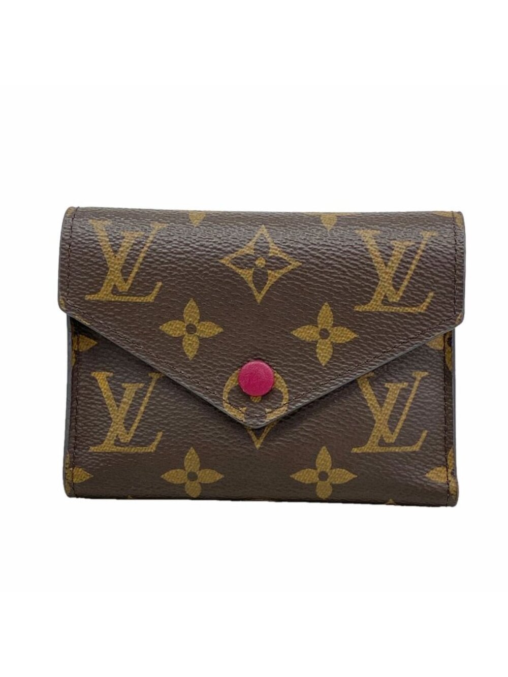 Louis Vuitton Trifold Wallet Monogram Portefeuille Victorine Fuchsia